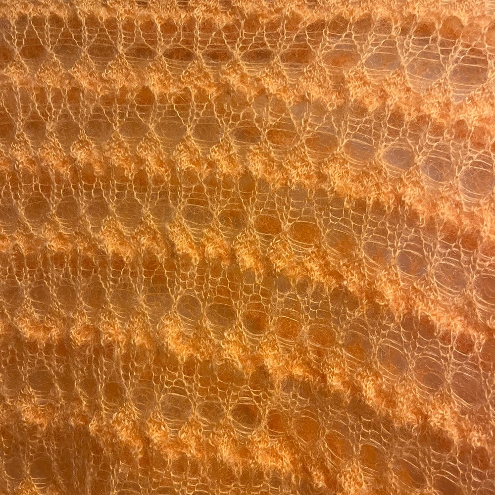 Anthropologie Tangerine Lace Sweater - Picture 4 of 5
